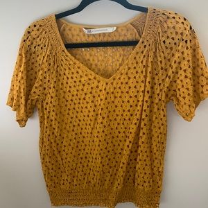 Frye X Anthropologie yellow top